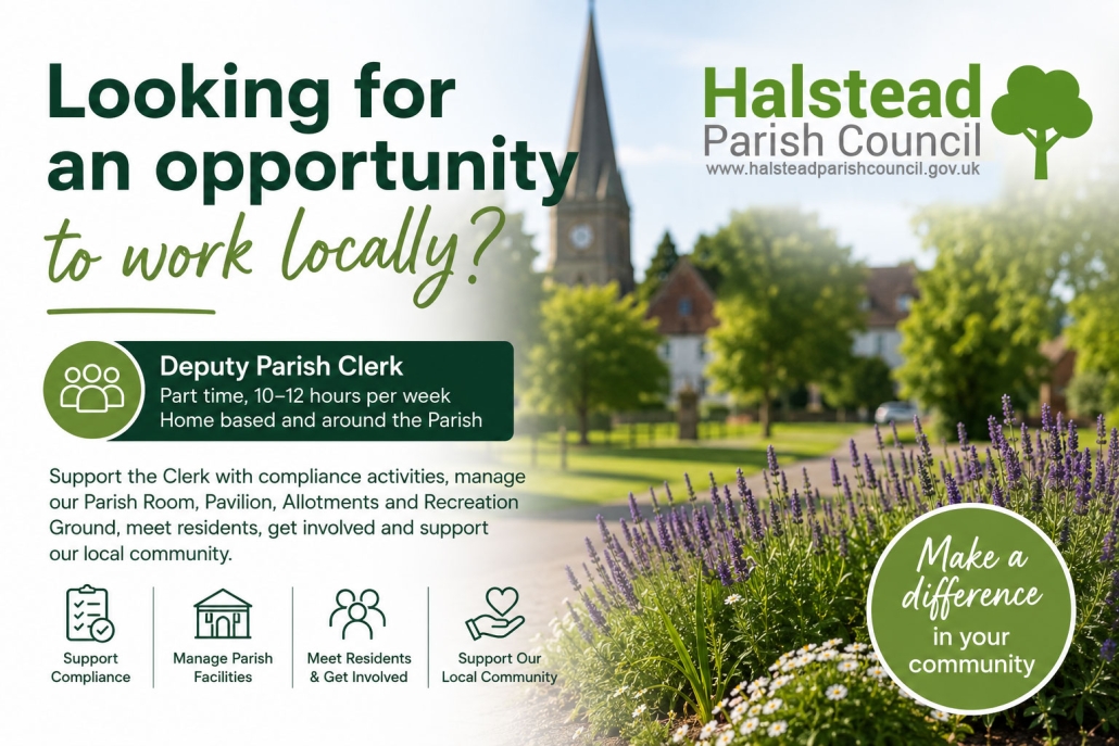 Halstead Parish Council job advert