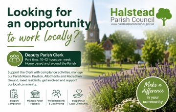 Halstead Parish Council job advert